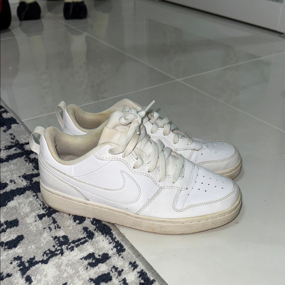 Nike air White Sneakers with Swoosh Logo